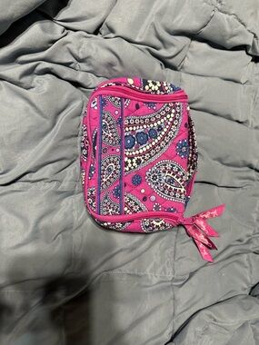 Vera Bradley Hot Pink Paisley Quilted Cosmetic Case